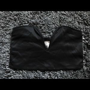 Strapless plunge club top size M